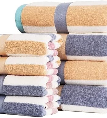 Thickened Multicolor Cotton Towel Set