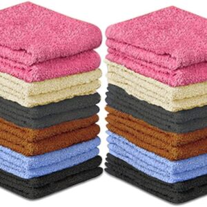 Colored Facial Towels (24 pieces)