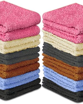 Colored Facial Towels (24 pieces)