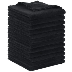 Black Facial Towels (12 pieces)