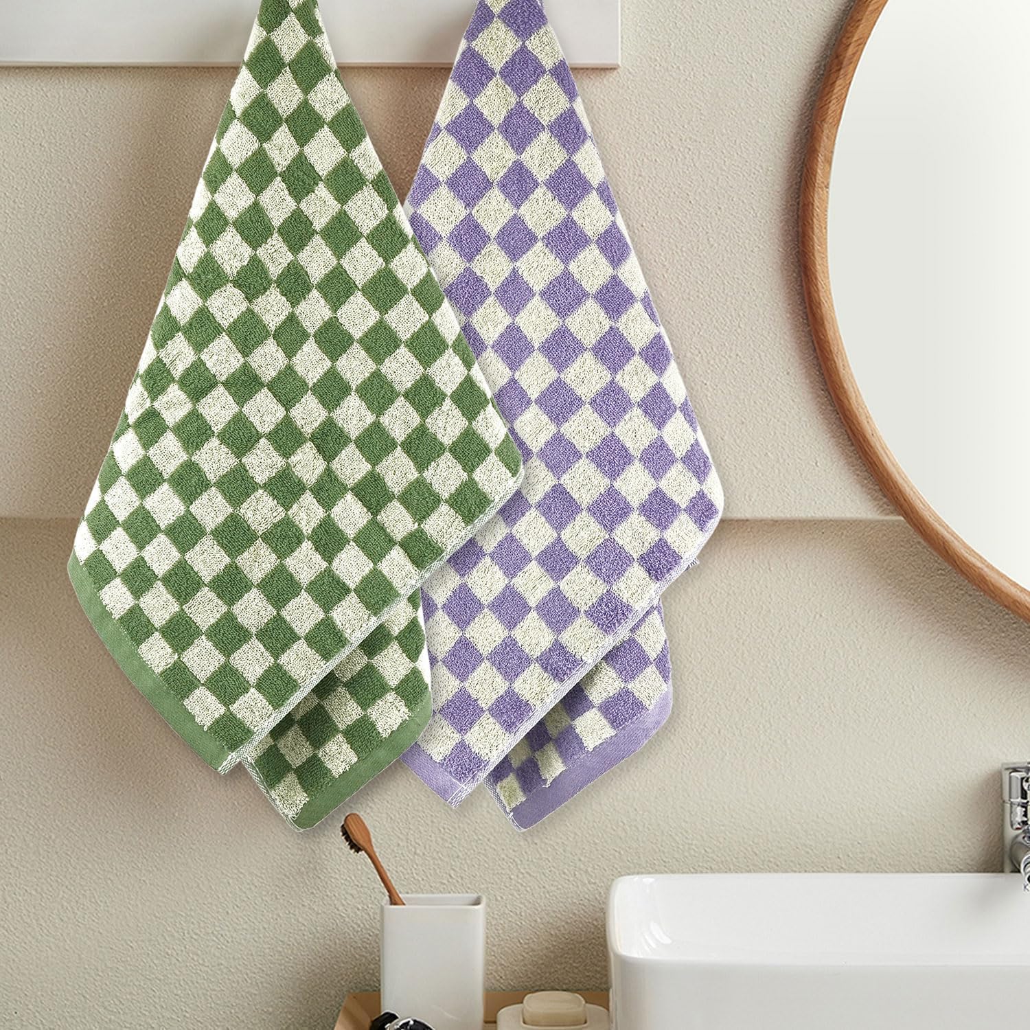Checkerboard Hand Towels (4 pieces)