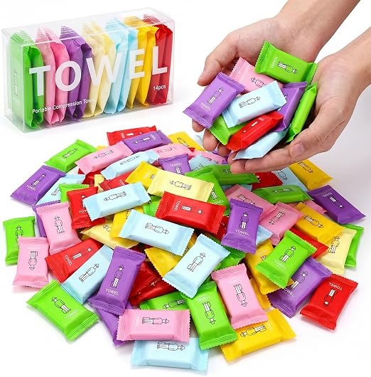 Portable Disposable Compressed Absorbent Towels