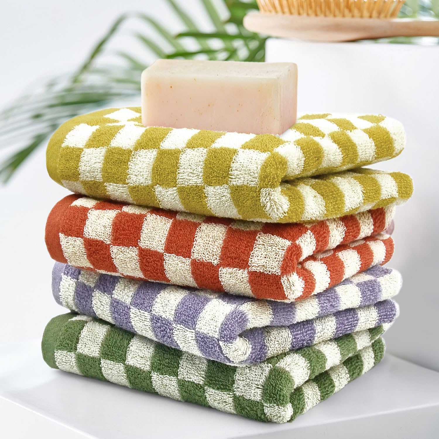 Checkerboard Hand Towels (4 pieces)