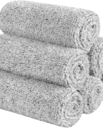 Gray Ultra-Soft Facial Towels (6 pieces)