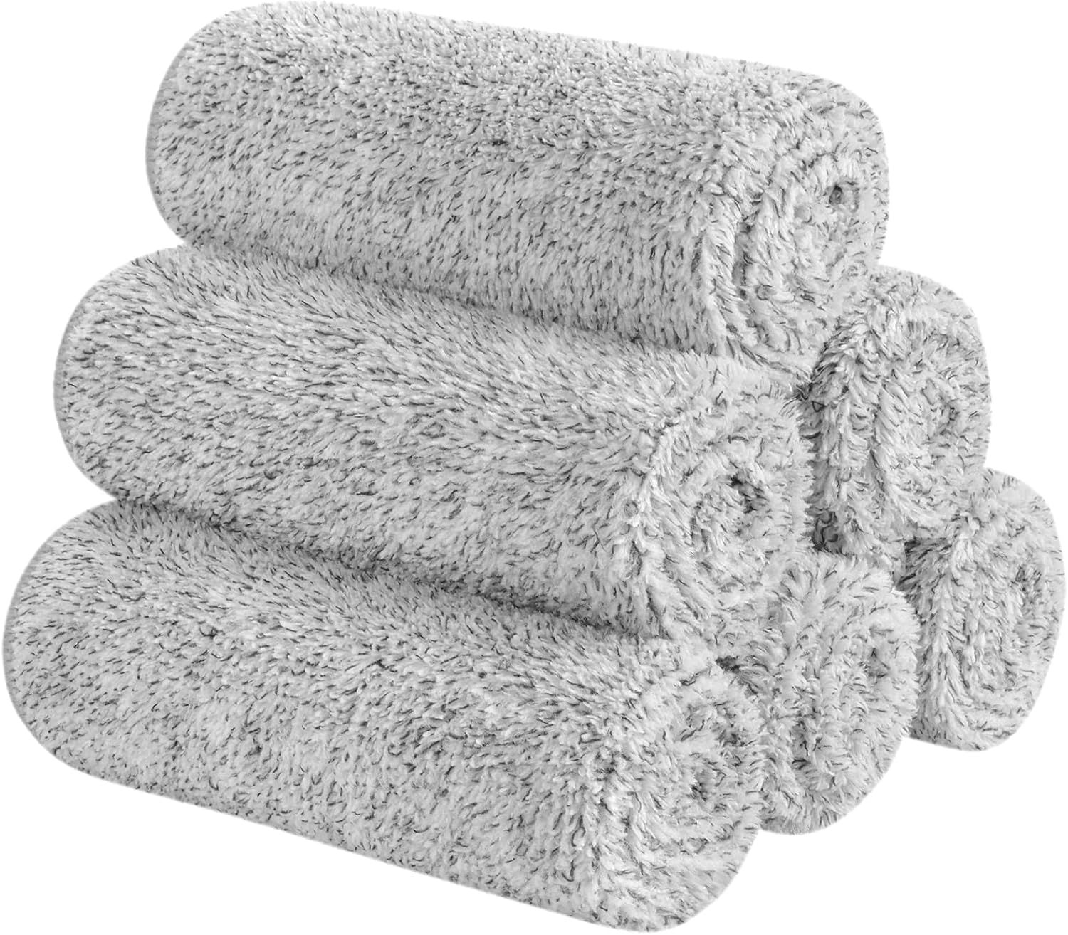 Gray Ultra-Soft Facial Towels (6 pieces)