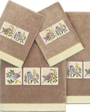 Four-Piece Embroidered Decorative Towel Set