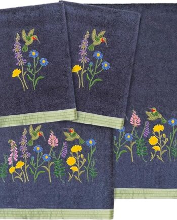 Four-Piece Decorative Applique Towel Ensemble