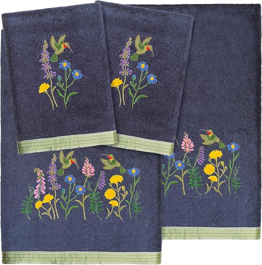 Four-Piece Decorative Applique Towel Ensemble